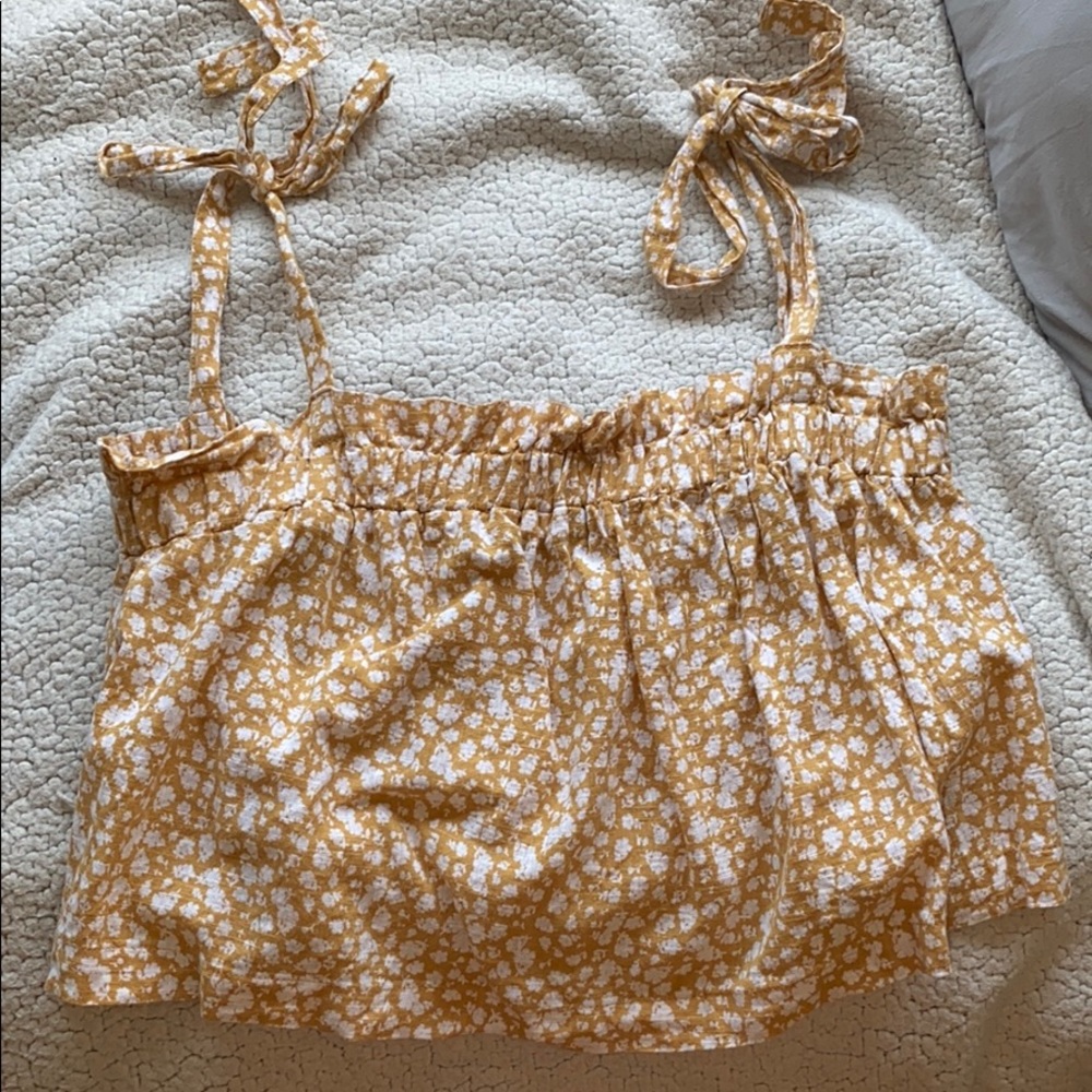 mustard yellow tank top